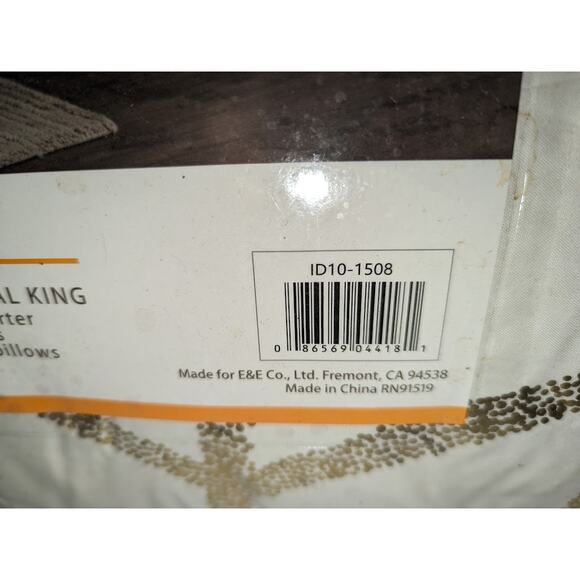 Intelligent Design Love Raina Geo 5-Pc Comforter Set Ivory Gold Full Queen NEW - Picture 9 of 11